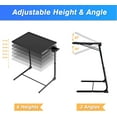 thumbnail image 6 of TV Tray Table - Adjustable TV Dinner Tray for Eating, Folding Laptop Table with 6 Heights & 3 Tilt Angles, Cup Holder on Couch & Bed, 6 of 9