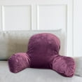 thumbnail image 4 of Kezqiaxn Large Reading Pillow Clearance! Tv Relaxs Sitting Pillows - Back Rests Pads With Arms for Adults Teens Kids - for Back, Pregnancy Lumbar, Head Neck Coccyx Support Plush Cushion Purple, 4 of 5