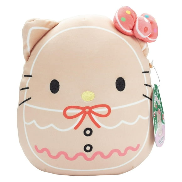 Peluche Squishmallows Hello Kitty Gingerbread, 20 cm, oficial