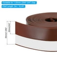 thumbnail image 2 of Uxcell 16.4Ft Weather Stripping Door Seal, 1-3/8"W Silicone Sealing Tape, Brown, 2 of 4