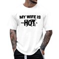 thumbnail image 2 of Mens White T Shirts Lightweight Breathable Crew Going Out Tees Summer Short Sleeve Tee Shirts for Men, 2 of 5
