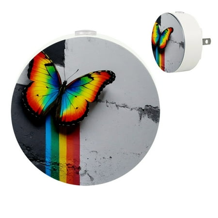 

YZUOUZY Lamp for Bedroom LED Lamp Small Lamps Set of 2 Wall Rainbow Butterfly