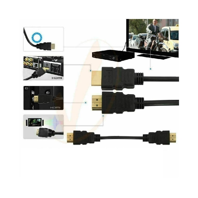 30ft Red Mesh HDMI Cable - 1.4 Version, 1080p, 3D Ready For Blu-ray, Xbox, HDTV 12 thumbnail image