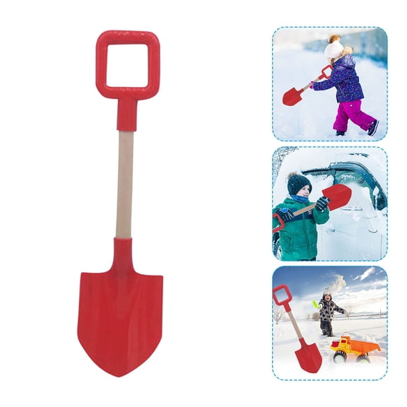 Plastic Shovel with Square Handle for Gardening and Beach Activities Lightweight Design Durable Construction for Outdoor Use