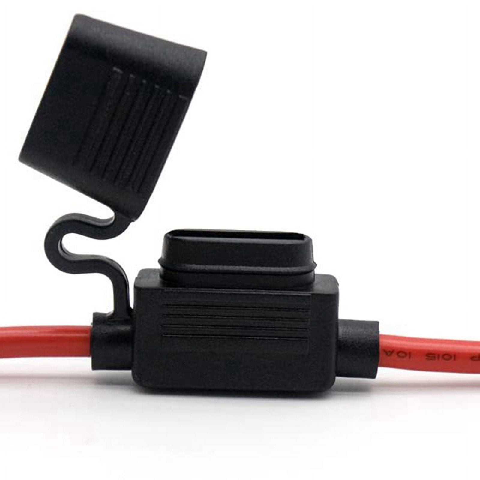 10 Gauge Fuse Holder - 10 AWG Inline Fuse Holder with 40 AMP ATC Blade Fuses (12pack) Automotive Retrofit Fuse Holder
