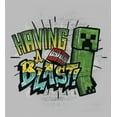 thumbnail image 2 of Girl's Minecraft Having a Blast  Graphic Tee Athletic Heather X Small, 2 of 5