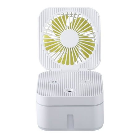 

Linyer Portable Tabletop Mist Spraying Fan with Colorful Night Light Humidifier Air Cooling Spray Fans Tool Outdoor Indoor Dormitory White USB Type 1