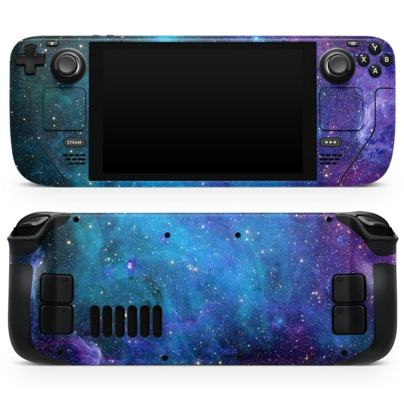 Design Skinz Compatible with Steam Deck Skin Decal Protective Scratch-Resistant Cover Azure Nebula