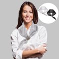 thumbnail image 3 of 2 piezas Bufanda de cuello Bufanda elegante Campo Seda Bufanda Accesorios de ropa para mujeres, 3 of 6
