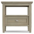thumbnail image 4 of Simpli Home Warm Shaker Solid Wood 20 inch Wide Transitional End Table in Distressed Grey, 4 of 12