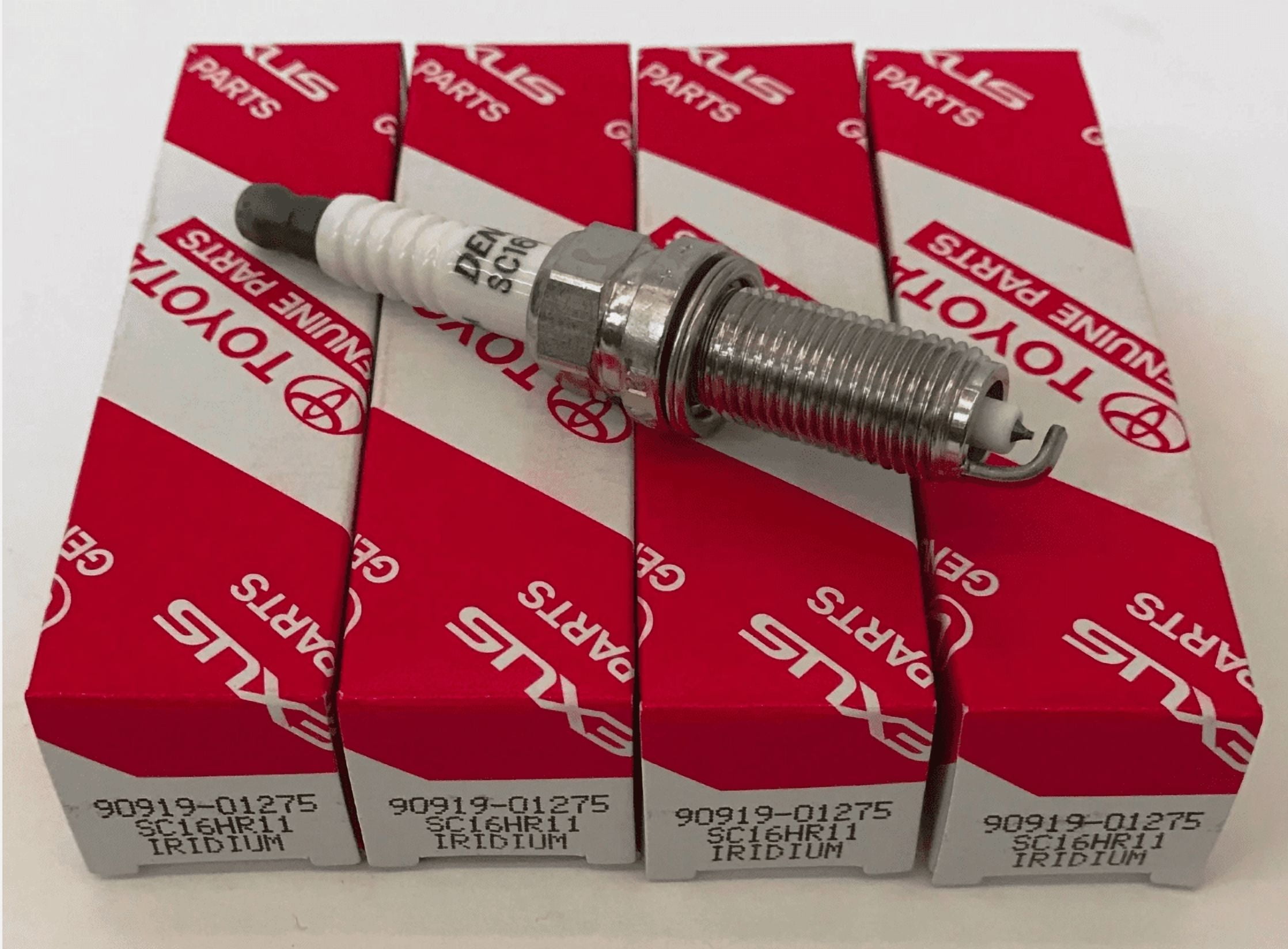 TOYOTA OEM FACTORY IRIDIUM SPARK PLUG SET 2009-2016 COROLLA 90919-01275 x4