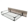 thumbnail image 4 of Castle Place Vintage King Metal Platform Bed with 4 Storage Drawers, Natural Oak, 4 of 10