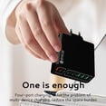 thumbnail image 3 of 8 in 1 Waterproof Ports USB Fast Charger, Travel Phone Charger Plug Outlet,Multiple Fast Charging Station, with 4 Type C and 4 USB Ports for Home Office Travel (Black), 3 of 8
