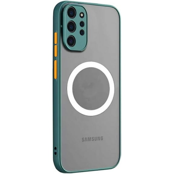 Galaxy Note 10 Plus Case Magnetic [Support Magsafe Charger] Wireless Anti-Scratch Shockproof Matte Clear Camera Protection Slim Thin Phone Cover Case for Samsung Galaxy Note 10 Plus 6.8"-Green