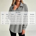 thumbnail image 2 of cocolona Tunic Sweatshirts for Women Long Sleeve Lapel Half Zip Pullover Tops Casual Loose Curved Hem Workout Sweatshirts, 2 of 7