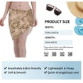 thumbnail image 5 of Womens Desert Camouflage Coverups Beach Short Sarong Sheer Chiffon Cover Up Bikini Wraps, 5 of 7