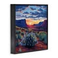 thumbnail image 2 of Stupell Industries Contemporary Desert Sunset on Blooming Bush Black Framed Giclee Art, 12 x 12, by Kate Jarvik Birch, 2 of 8