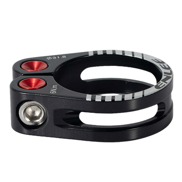 Abrazaderas para tija de sillín de bicicleta, abrazaderas para bicicletas de carretera, piezas para bicicletas informales Negro 318 mm