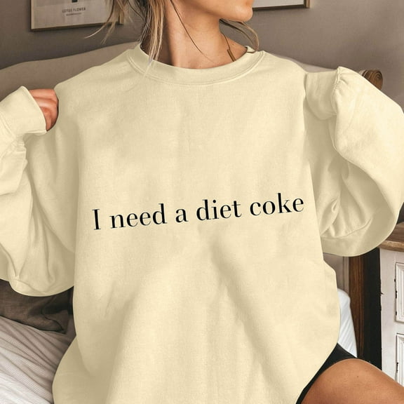 Womens Tops Plus Size Long Sleeve Round Neck Printing Loose Hoodless Sweatshirts Beige L