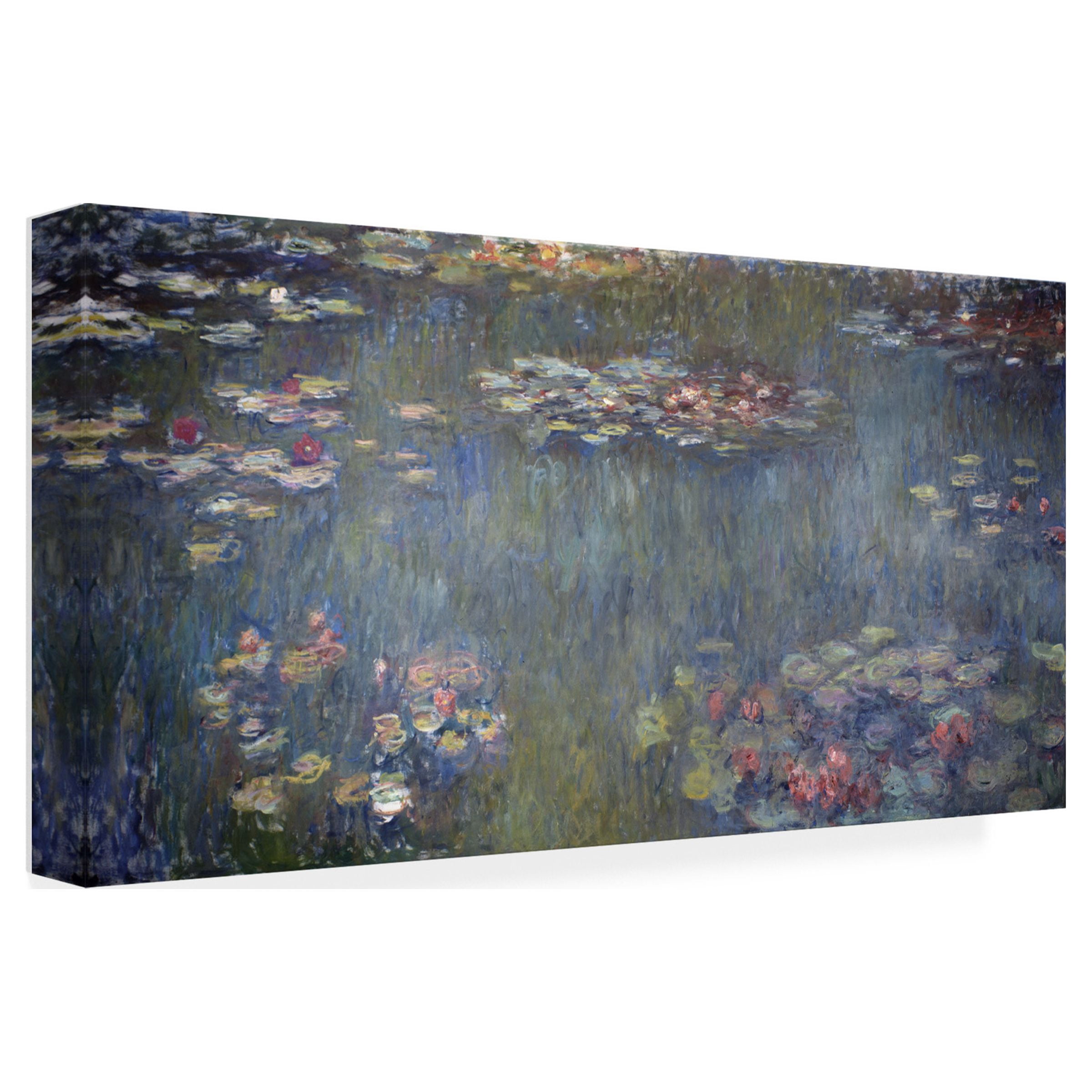 Claude Monet 'Waterlilies Pond Green Reflection' Canvas Art