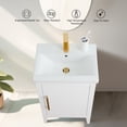 thumbnail image 6 of Vanity Art 20” Single Sink Bathroom Vanity Cabinet with Ceramic Countertop, 6 of 12