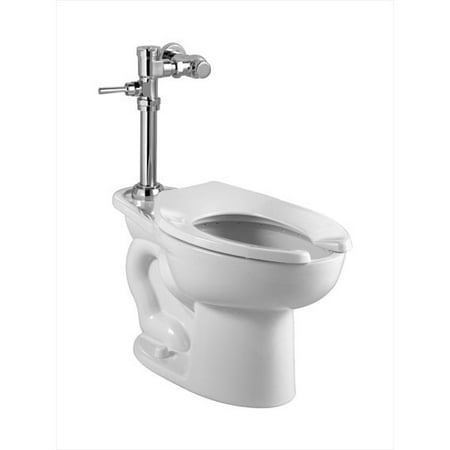 American Standard 2858.128.020 Commercial Madera Toilet with Manual Flushing Valve Combo,