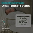 thumbnail image 6 of Robin Day Clock 2026 for Seniors, 8" Large Digital Calendar Dementia Clock with Talking Function, Alarms, Easy-to-Read Display for Elderly, Day Date Time, Medication Reminder, DST, White, 6 of 8