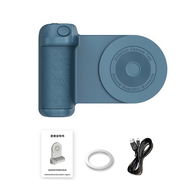 Mango De Agarre Magnético Para Cámara De Teléfono 3 En 1, Soporte Para Teléfono, Obturador Remoto Inalámbrico, Color Verde