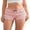 Pink, variant on Women's Ruffle Shorts 3D Bow Lettuce Trim Elastic Waist Tiered Casual Bloomers Shorts for Summer