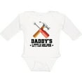 thumbnail image 3 of Inktastic Daddy Little Helper Tools Boys Long Sleeve Baby Bodysuit, 3 of 5