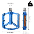 thumbnail image 2 of Pedales de bicicleta de 2 uds, antideslizantes, 3 rodamientos sellados, Pedal de aleación de aluminio para ciclismo, 2 of 8