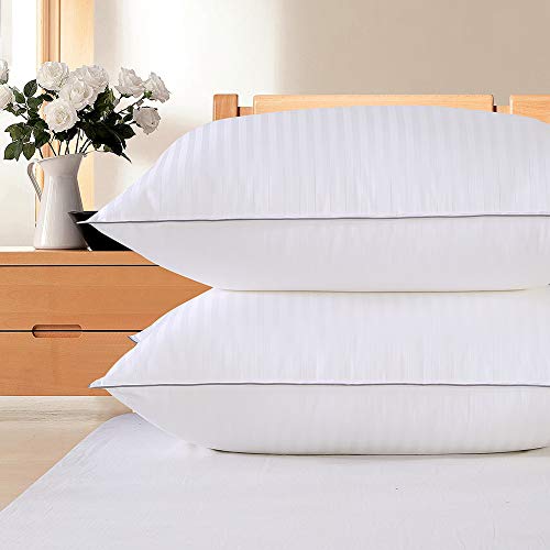Premium Plush Down Alternative Bed Pillows IMISSYOU Pillows for Sleeping 2 Pack Queen Size Pillows Breathable 100/% Cotton Cover-40 Night Free Trial 20x30in