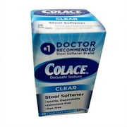 Colace Docusate Sodium 50 Mg Stool Softener Clear Softgels 28 Ea 6 Pack