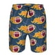 thumbnail image 3 of Fotbe Burning Rugby Balls Trajes de Baño Estampados para Hombre, Shorts de Verano de Secado Rápido, Ropa de Playa, Bañadores-Small, 3 of 6