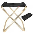thumbnail image 2 of Foldable Chair,Folding Camp Stool Aluminum BBQ Stool Outdoor Foldable Chair Streamlined Design, 2 of 8