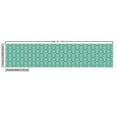 thumbnail image 3 of Floral Fabric by the Yard, Repetitive Vintage Leaves Circular Pattern Flowers Illustration, Decorative Upholstery Fabric for Chairs & Home Accents, Seafoam Pale Petrol Blue by Ambesonne, 3 of 5