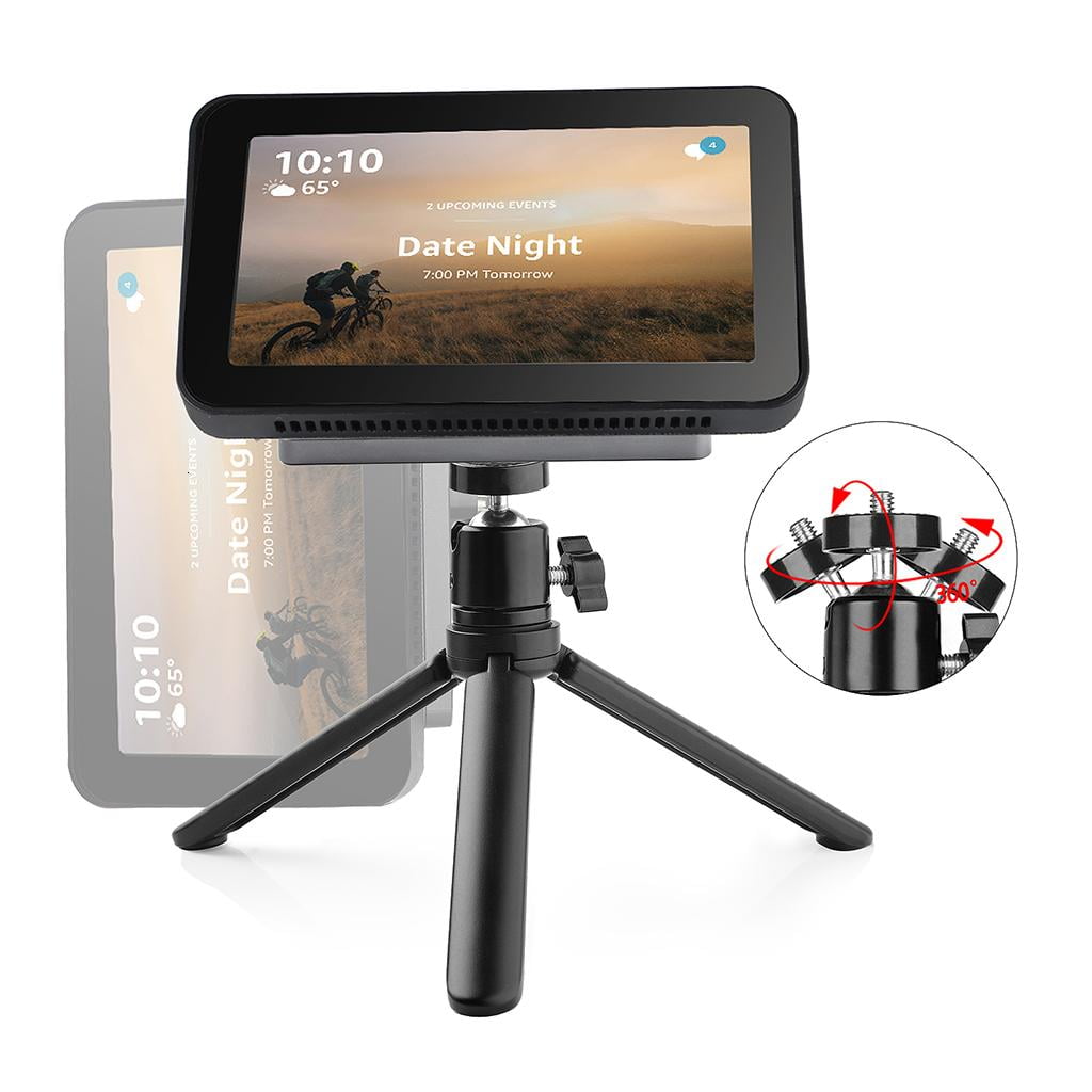 Oasiva Flexible Tripod Camera Travel Stand Universal Phone Holder Mount 360° Rotating Selfie Stick Adjustable for Echo Show 5