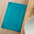 thumbnail image 2 of Premium Cotton Banded Teal Bath Mats Pack of 2, 22x34 inches [Not a Bathroom Rug] - Infinitee Xclusives, 2 of 11