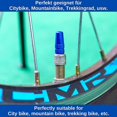 thumbnail image 4 of Tapa de válvula de aluminio, juego de 4, tapas azules compatibles con válvulas Presta y French, cubiertas de neumáticos para cámaras de bicicleta, tapas de válvula, tapa de válvula Rojo Verde Cocina, Decoración y Otros, 4 of 5