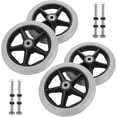thumbnail image 1 of EcoNesxp Roues avant Solides de Fauteuil Roulant 6 Pouces 4 Pcs Roues de Remplacement pour Déambulateur Roues avant Solides de Fauteuil Roulant pour Fauteuils Roulants, 1 of 4