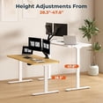 thumbnail image 4 of Dual Motor Standing Desk, Large Stand Up Desk, 71x31 Inches Electric Sit Stand Desk, 4 Memory Preset Adjustable Height Desk Home Office Desks(White), 4 of 14