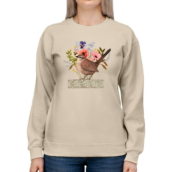 Avian Collage I Sweatshirt Women -Victoria Borges Designs, Female 5X-Large