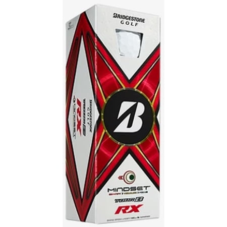 Bridgestone Tour B-RX Mindset Golf Balls (White, 3pk) 1 Sleeve 2024 NEW