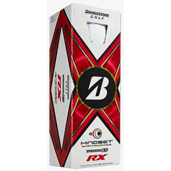Bridgestone Tour B-RX Mindset Golf Balls (White, 3pk) 1 Sleeve 2024 NEW