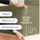 thumbnail image 4 of Juego de sábanas CGK Unlimited Extra Deep Pocket Queen Green, 4 of 9