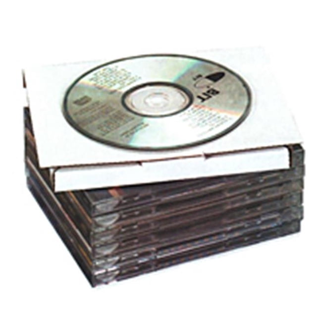 Boîte Partenaires 5 5/8 x 5 x 7/16 Pouces Enveloppes CD Blanches