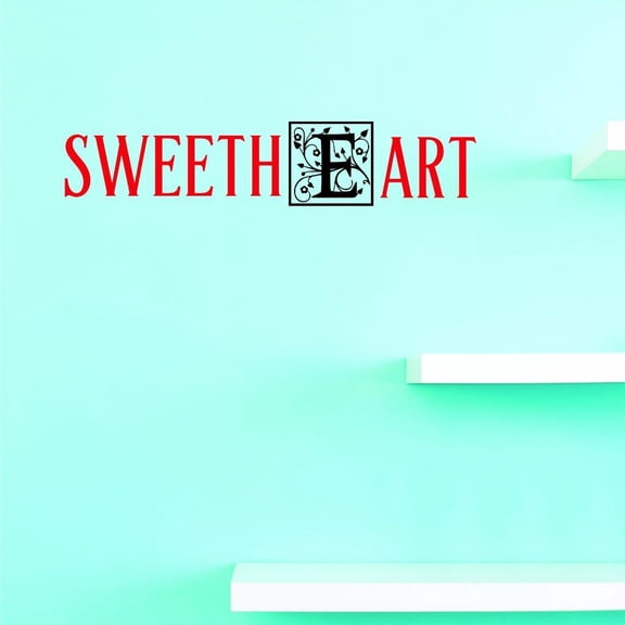Custom Decals Sweetheart Wall Art Size: 12 X 30 Inches Color: Multi
