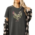 thumbnail image 2 of Ink Printed Camo Rooster Shirt for Women Farm Wife Graphic Tee Country Homestead Gift Pepper Shirt Adult X-Large, 2 of 8