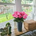 thumbnail image 6 of Morttic 2 Pcs Artificial Geraniums Outdoor Silk Flowers Rose Red Artificial Geranium Bush Faux Flowers Red Geraniums for Floral Home Decor Indoor Garden Patio Grave Cemetary Vase Table Centerpiece, 6 of 6