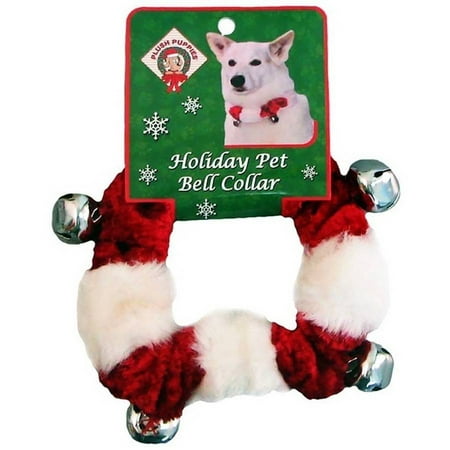 Kyjen Holiday Bell Collar Red/White, Small